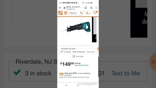 Makita 18v Brushless Recip Saw .. A New Low ?