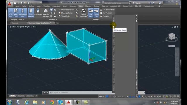 3D Modeling 15-13 Steps for Exporting Visual Styles to a Tool Palette смотреть онлайн