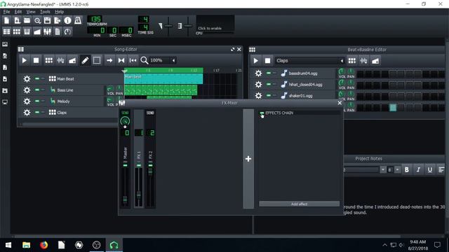 LMMS Lesson 8 - FX Mixer