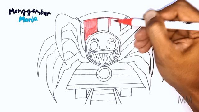 Menggambar Choo-Choo Charles yang Menakutkan | Belajar Menggambar dan Mewarnai смотреть онлайн