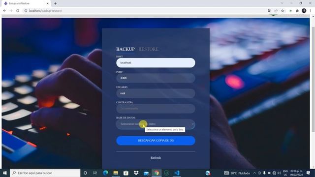 backup and restore, respaldo y restauración de Base de Datos MySQL con PHP y JavaScript. смотреть онлайн