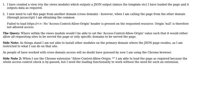 Drupal: View outputs Access-Control-Allow-Origin header смотреть онлайн