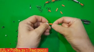 Как сделать снасть ГИРЛЯНДУ без проволоки для зимней рыбалки  Гирлянда самая уловистая снасть.