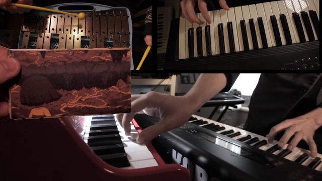 UNDERTALE intro story played on TOY PIANO!! смотреть онлайн