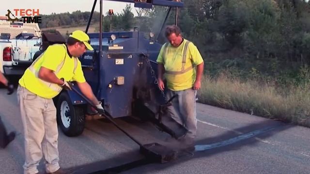 Невероятные технологии Укладки Асфальта и ремонта дороги★3 смотреть онлайн