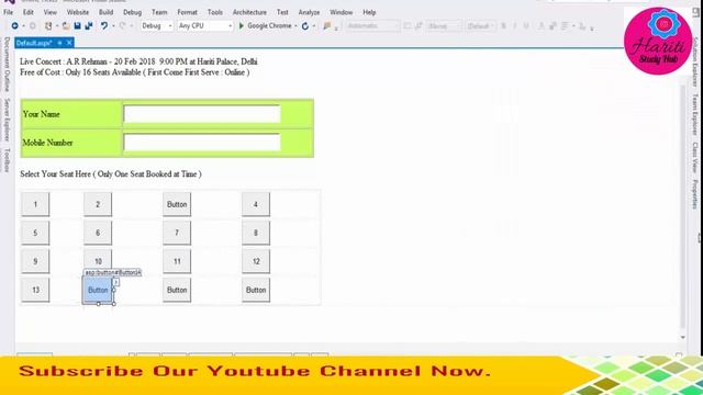 #1 Online Ticket Booking Basic Website in Asp.Net C# | Hindi | Free Online Classes | Live Concert смотреть онлайн