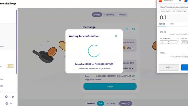 HOW TO FIX SWAP FAILED : REPLACEMENT FEE TOO LOW ERROR ON PANCAKESWAP & METAMASK смотреть онлайн