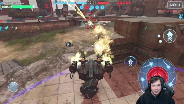 I MADE THIS SKIRMISH for YOU! War Robots Jump Drone Damage Gameplay WR смотреть онлайн