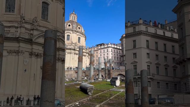 Basílica Ulpia y foro de Trajano. Roma eterna. смотреть онлайн