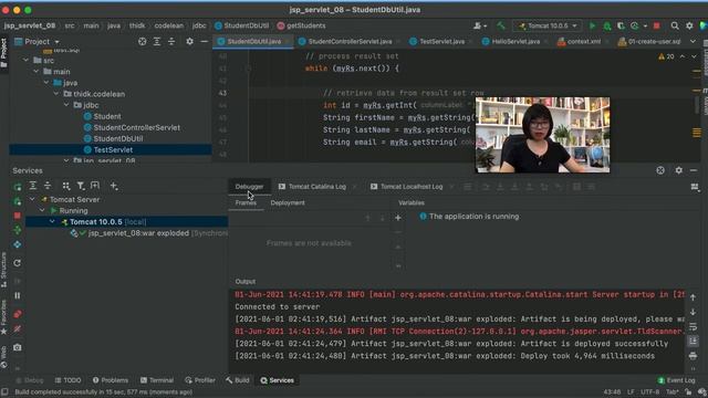 [JSP Servlet] Debug Tomcat IntelliJ IDEA смотреть онлайн
