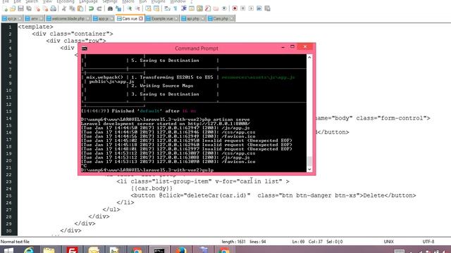 Laravel 5.3 With Vue Js 2 Crud Tutorial delete data with bootstrap смотреть онлайн