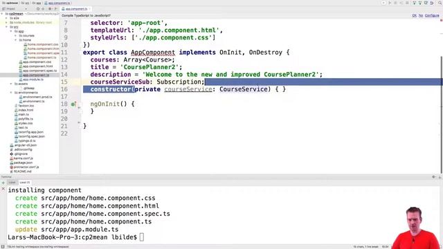 MEAN STACK with Angular4 part 34 - Creating a new Home component to prepare for routing смотреть онлайн