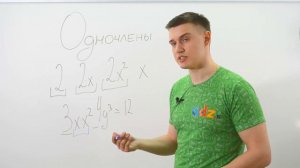 Алгебра 7 класс. Видеоурок по теме Одночлены