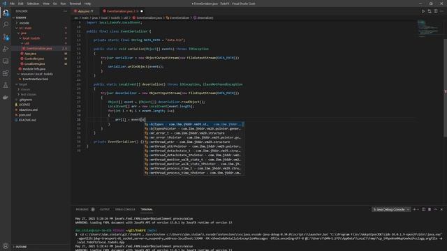 JavaFX : TodoApp serialize Data смотреть онлайн
