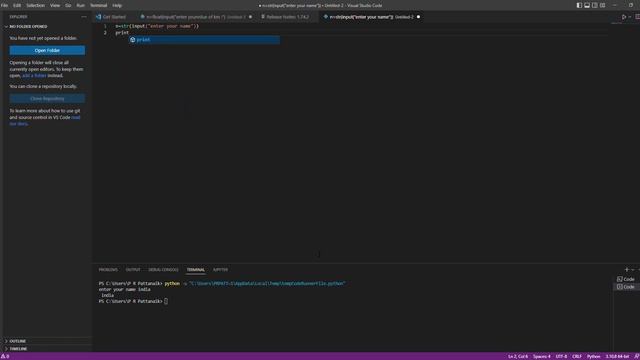 Hello World Python Code смотреть онлайн