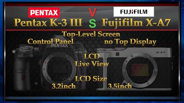 Pentax K-3 III vs Fujifilm X-A7 Comparison Video (Spec Comparison) смотреть онлайн