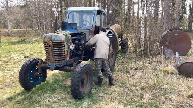 МТЗ-50 пуск | MTZ-50 start-up смотреть онлайн