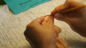 Необыкновенно красивая обвязка для шали ,бактуса ,вязание крючком(шаль №139)