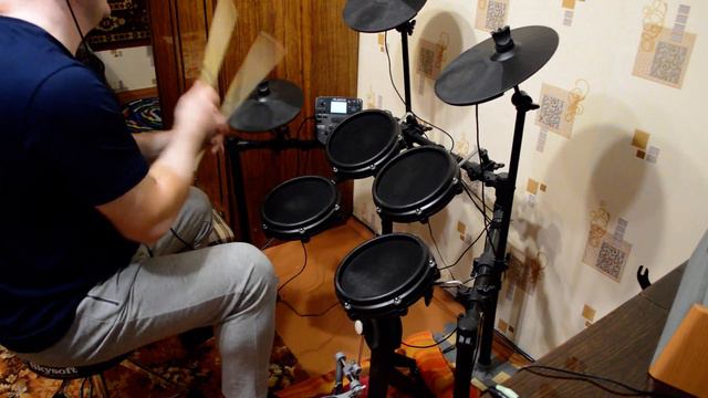 Виктор Цой (Кино) - Спокойная ночь (Drums кавер) смотреть онлайн