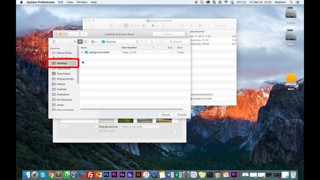 How to create a desktop background slideshow Macbook- Mac OS X смотреть онлайн