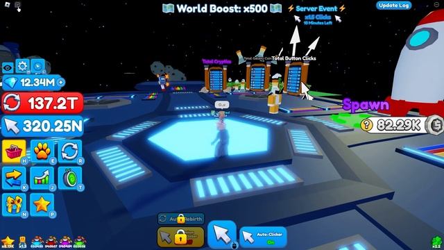 OP PET made me BEAT the GAME ?GALAXY DIMENSION ? | ROBLOX TAPPING MASTERS смотреть онлайн