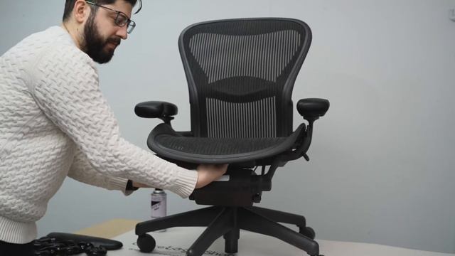 Armpad, Lumbar And Touch Up For Herman Miller Aeron Chair (Installation)