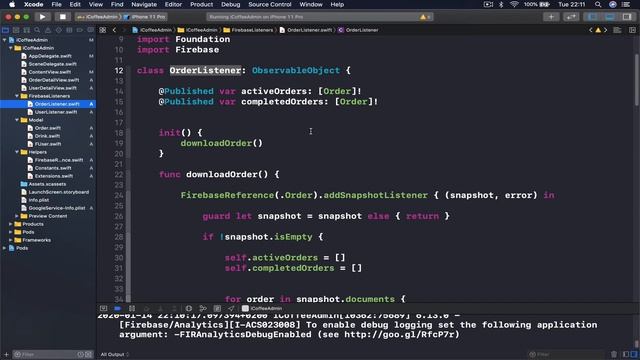 SwiftUI and Firebase tutorial, coffee App 48 of 51 смотреть онлайн