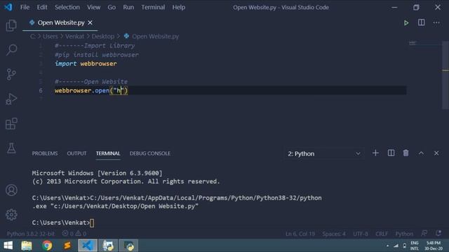 how to open a url in python | how to open a link in python | webbrowser module смотреть онлайн