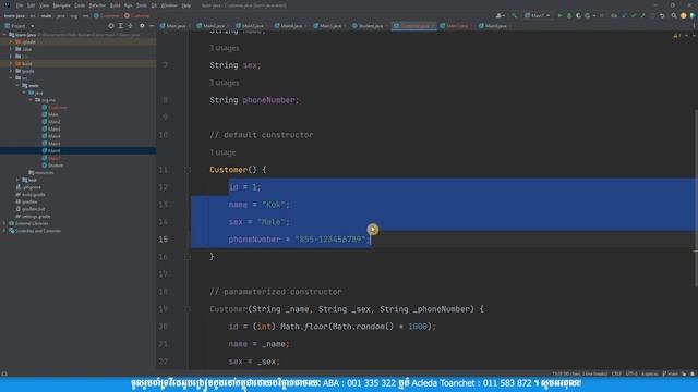 Java Full Stack Web Development - Java Constructor Day 17 | MengSreang Channel смотреть онлайн