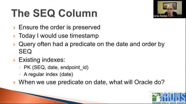 MOUS Monday - Dec. 14, 2020 - Liron Amitzi - "Real Life SQL Tuning From 4 Minutes to 8 Seconds " смотреть онлайн