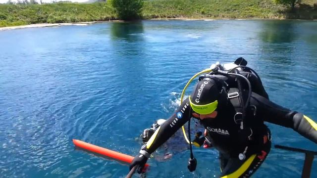 Дайвинг выходного дня. Голубое озеро. Второй дайв, выход. смотреть онлайн