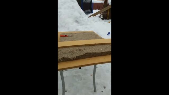 Льняной утеплитель в матах. Как и чем резать. смотреть онлайн