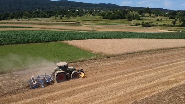 CULTIVATING AND MULCHING ON FARM PUHEK | 2020 | Fendt 818 + Lemken Kristall 9 + Muthing Mulcher смотреть онлайн