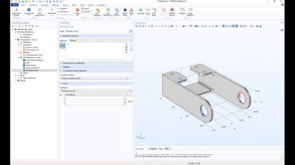 Механика конструкций в COMSOL Multiphysics®. Версия 5.5