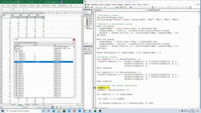 204. Excel-VBA: Array total: Tabellen vergleichen und gemeinsame Sätze ermitteln und ausgeben смотреть онлайн