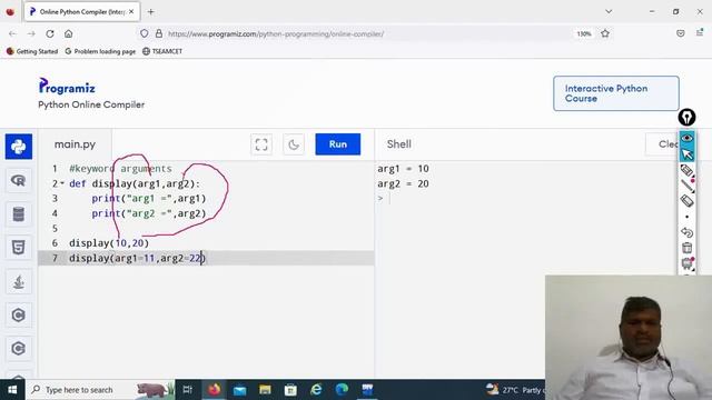 py5.4 | function call with keyword arguments in python | Dr. Khaja Masthan смотреть онлайн