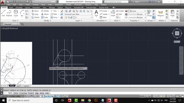 Autocad 2D Practice Drawing / Exercise 10 / Simple Tutorial смотреть онлайн