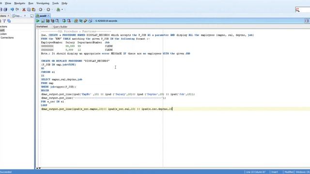 Basic SQL(Procedure & Functions) Operations | SCOTT/TIGER SCHEMA | ORACLE SQL | Part-9 смотреть онлайн