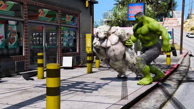 ALL MARVEL SUPERHEROES VS WHITE KING KONG смотреть онлайн