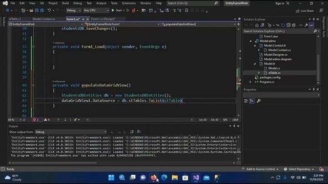 Performing CRUD Operations in C# using Entity Framework in Visual Studio 2022 смотреть онлайн