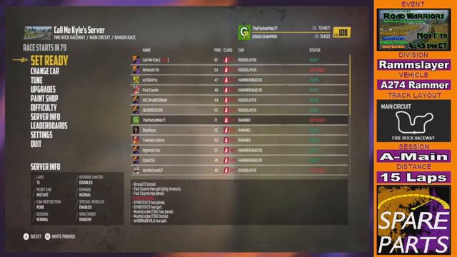 2022 SP Wreckfest Series | Road Warriors S3 Group B Week 3 (SP High Gear) смотреть онлайн