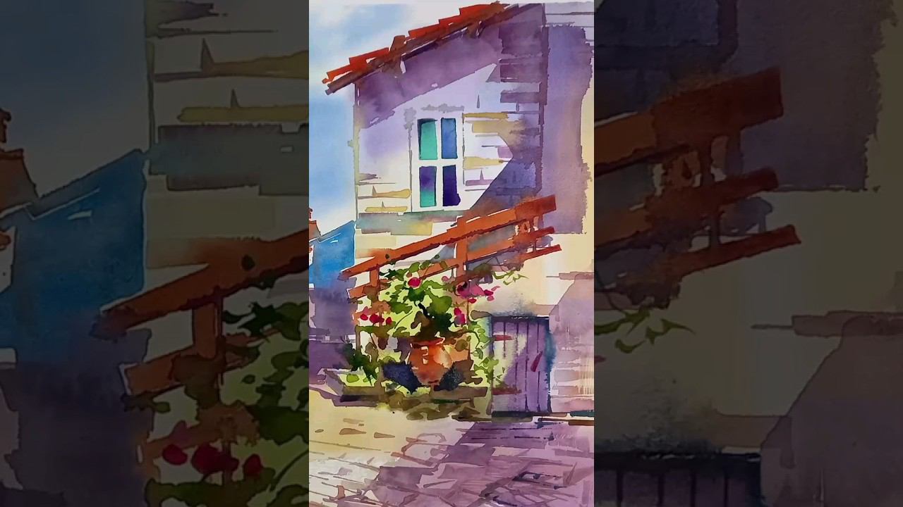 #watercolorpainting #painting #watercolordrawing #watercolor #art #акварель смотреть онлайн