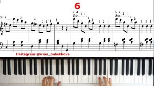 КРАСИВЫЙ ЭТЮД НА ПИАНИНО № 46 op 139 Черни ETUDE 46 op 139 Czerny Tutorial Упражнение Ноты Ubungsst