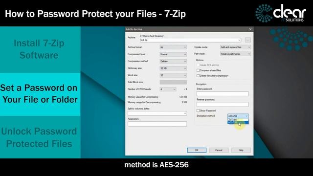 How to Password Protect Files and Folders – 7-Zip смотреть онлайн