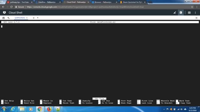 GCP Part-5 : Cloud Dataflow Python Lab exercise on local (Google Cloud Account) смотреть онлайн