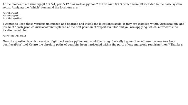 Installing a second version of e.g. git, perl and or python on osx lion (2 Solutions!!) смотреть онлайн