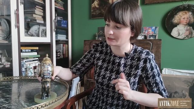 Антикварные каминные часы со стразами и со слоником смотреть онлайн