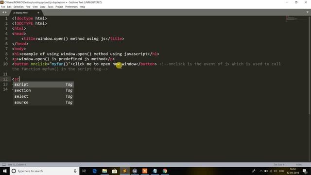 How to use Window.Open() in Javascript | Javascript Tutorials смотреть онлайн