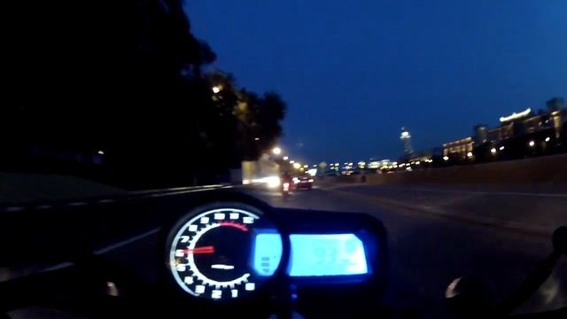 Вечерние покатушки в два мотоцикла Stels Flame 200
