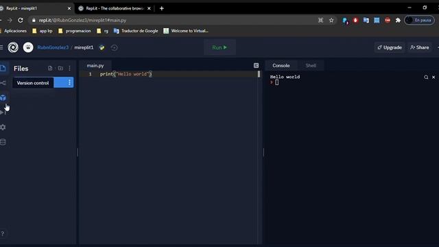 IDE en la nube Repl.it y Python смотреть онлайн